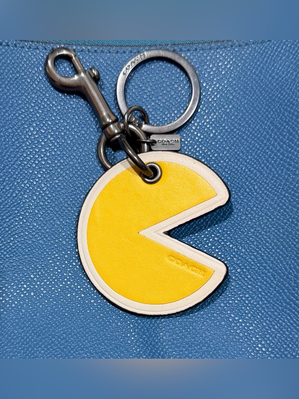 Coach Rare Pac-Man Bag Charm  (COACH F56751) Black/Yellow